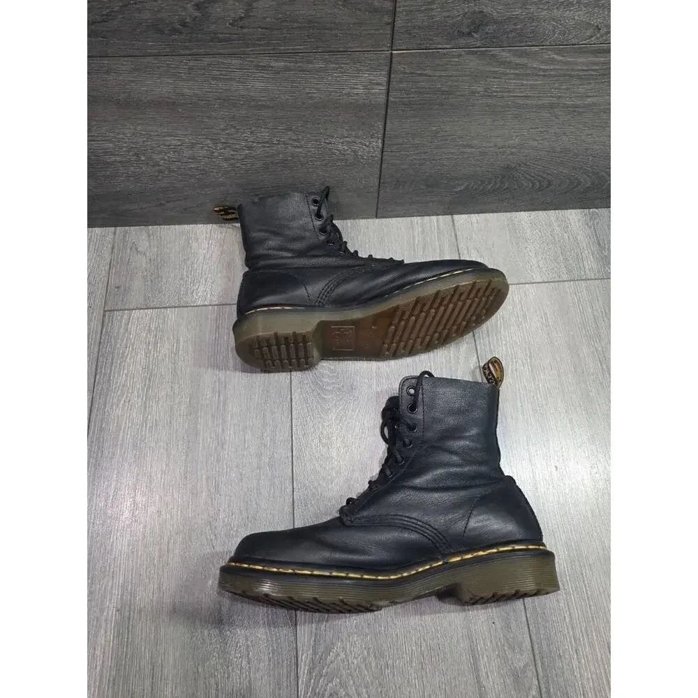 Dr. Martens Doc Martens 1460 Ambassador Blk Leather Lace Up Boots Size 8 S000151